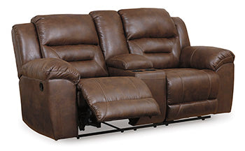 Stoneland Reclining Loveseat with Console (D.O.D)