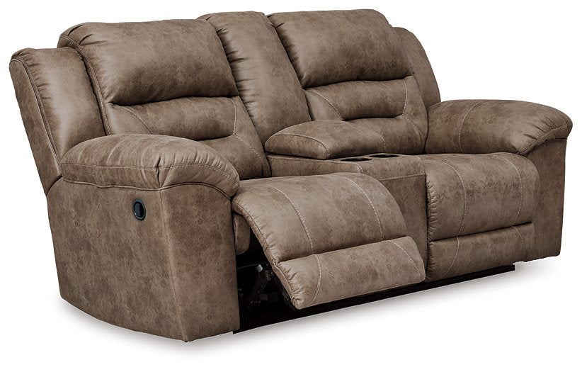 Stoneland Reclining Loveseat with Console (D.O.D)