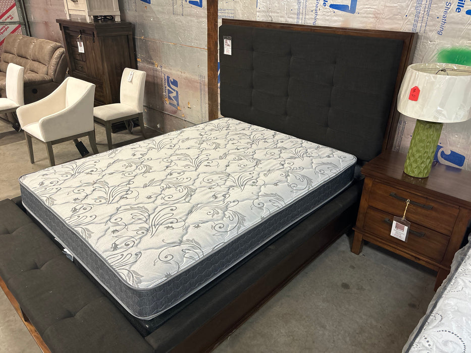 Ralene Queen Bed, Nigtstand and Melody Mattress w/ foundation