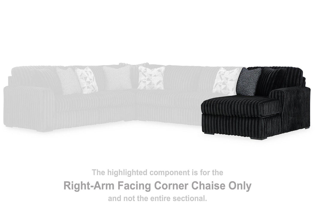 Midnight-Madness Sectional Sofa with Chaise (BFD)