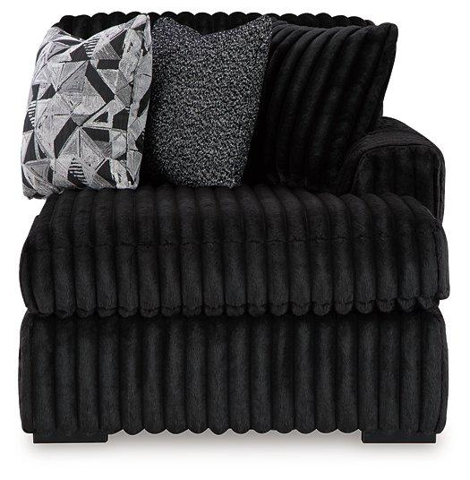 Midnight-Madness Sectional Sofa with Chaise (BFD)