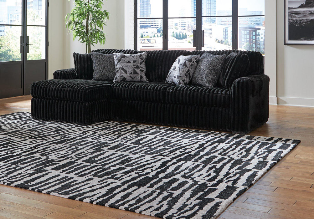 Midnight-Madness Sectional Sofa with Chaise (BFD)