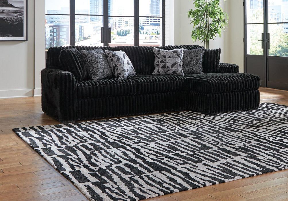 Midnight-Madness Sectional Sofa with Chaise (BFD)