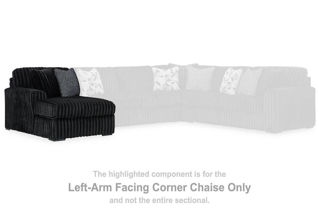 Midnight-Madness Sectional Sofa with Chaise (BFD)