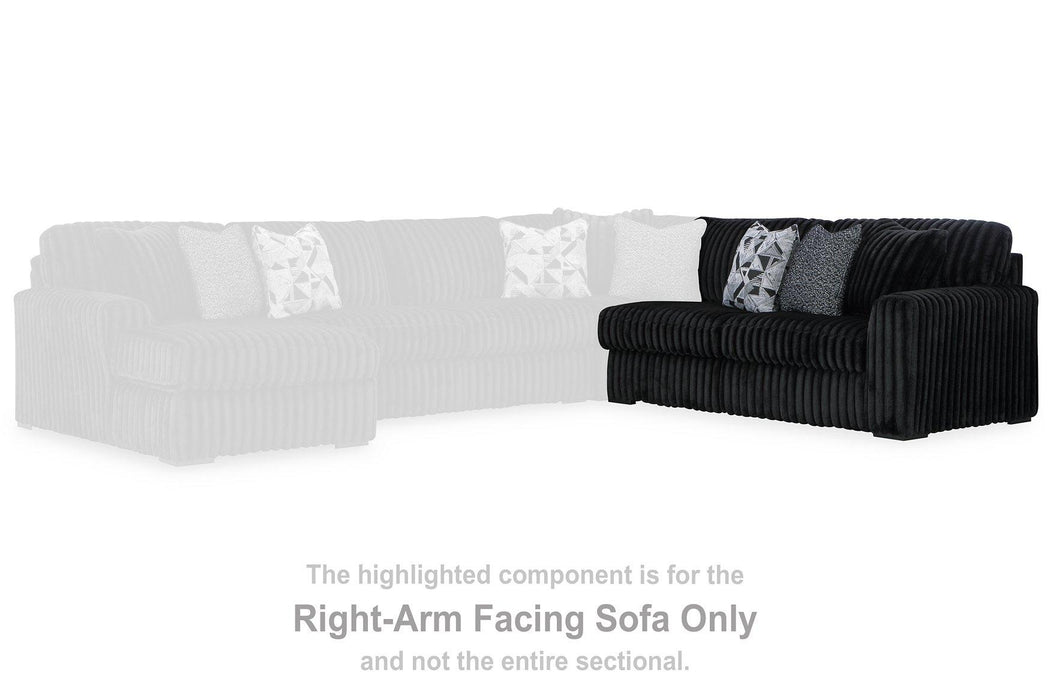 Midnight-Madness Sectional Sofa with Chaise (BFD)