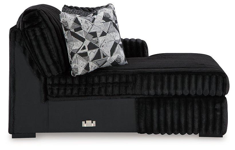 Midnight-Madness Sectional Sofa with Chaise (BFD)