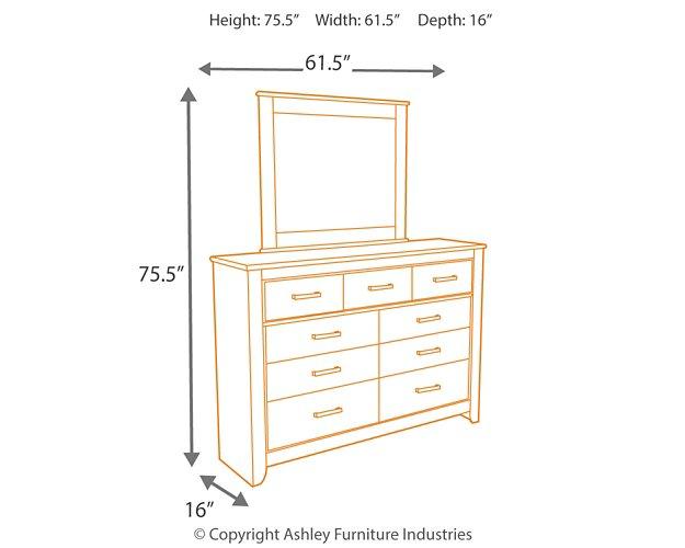 Zelen Dresser and Mirror