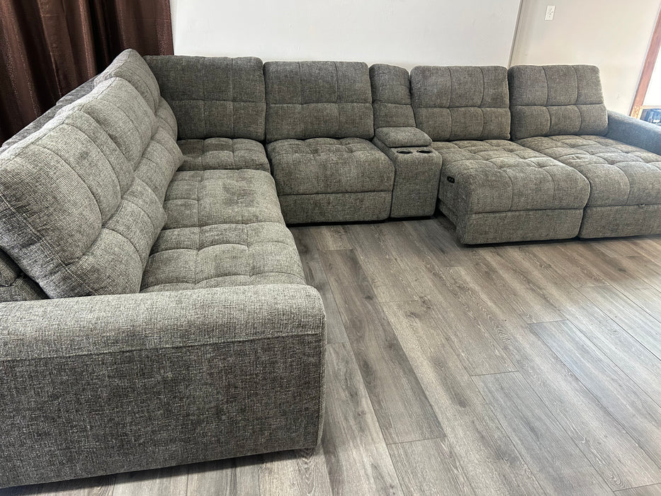 Slider 7pc Power Sliding Chaise Sectional